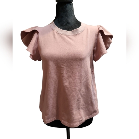 NWT t.la by Anthropologie Small Rose colored tee shirt - Picture 7 of 10